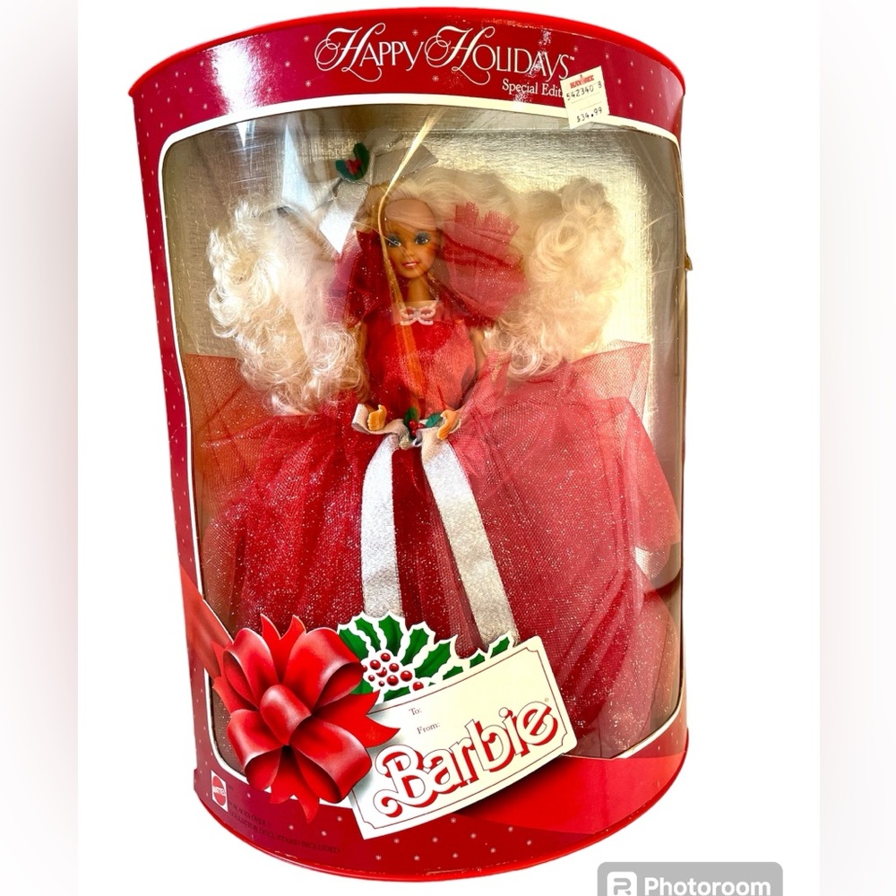1988 Happy Holidays Barbie Doll, New in box!